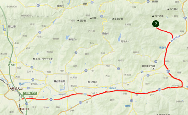 筱見48滝と峠山