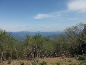 岡の上三山+暁晴山