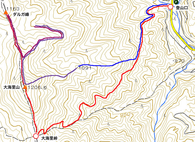 大海里山