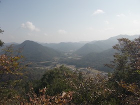 山頂から見える景色
