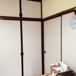 上下開き戸の表替え