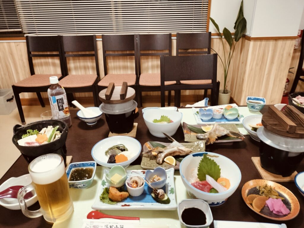 湯田山荘　夕食