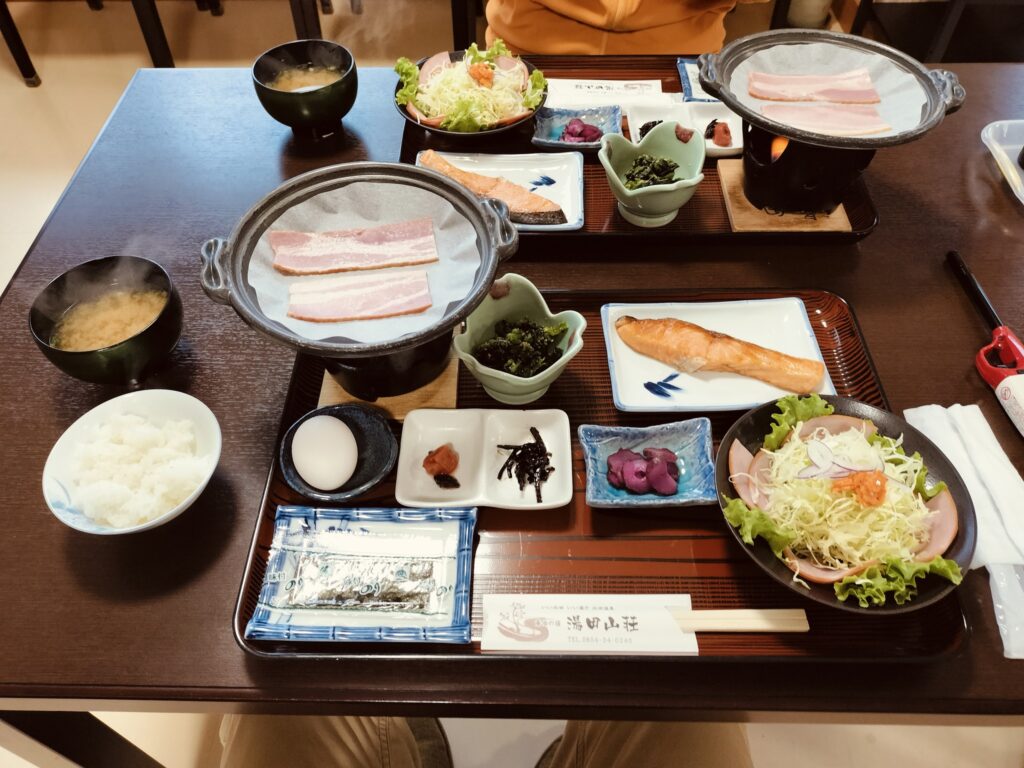 湯田山荘　朝食